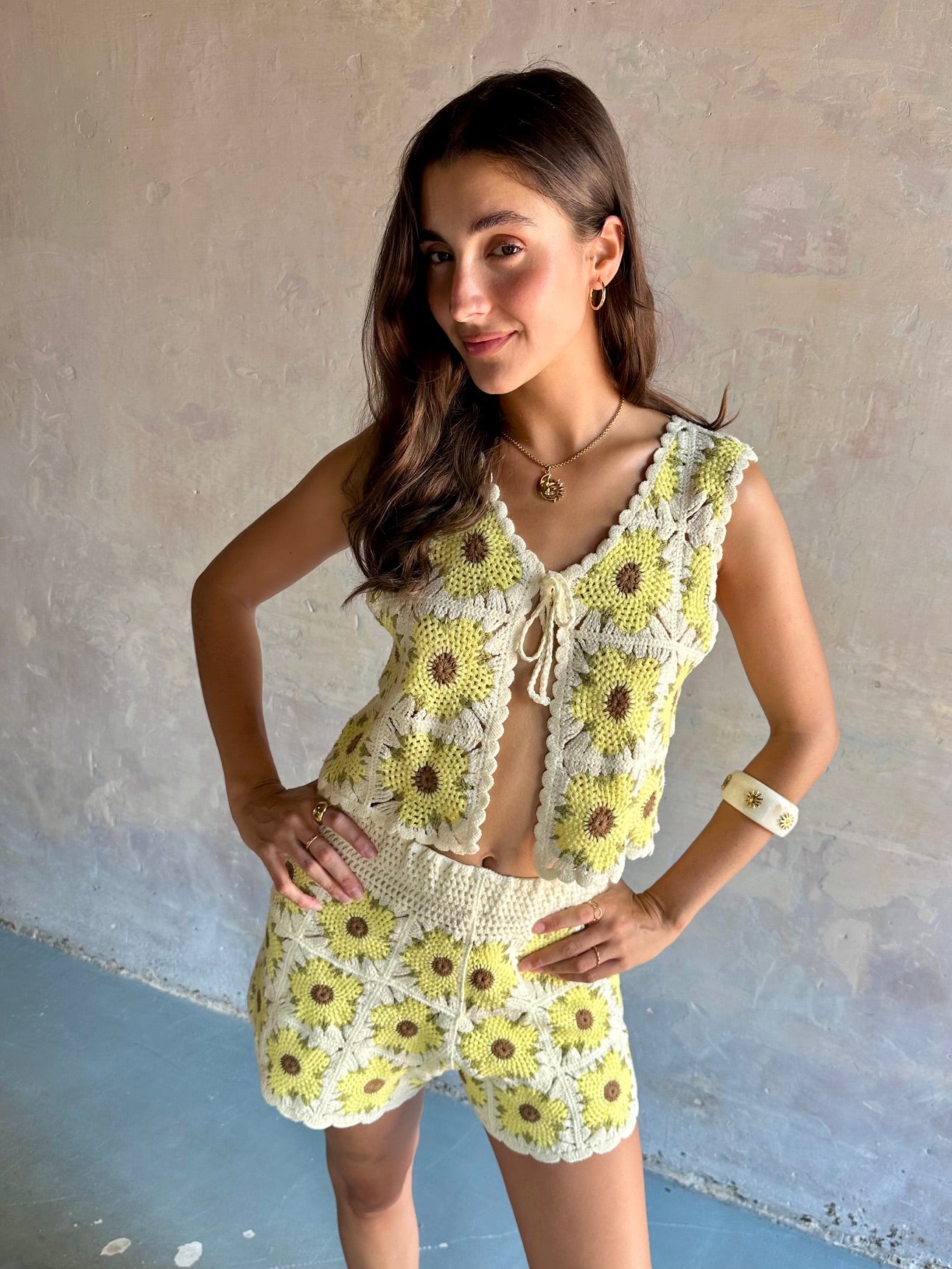 Chaleco crochet Isla