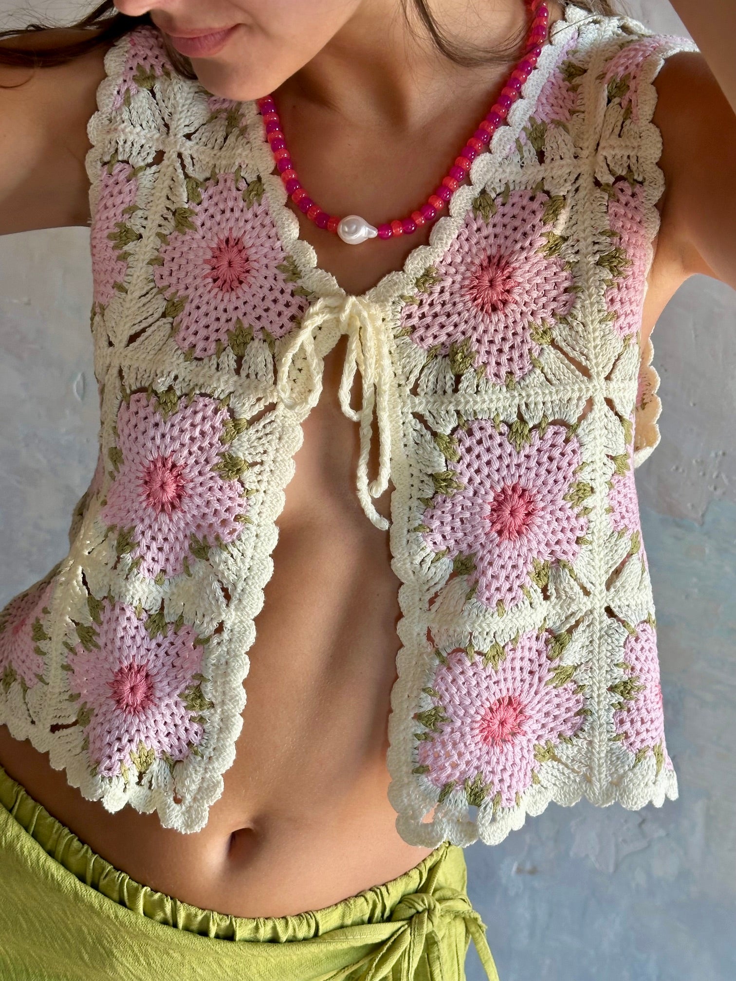 Chaleco crochet Isla