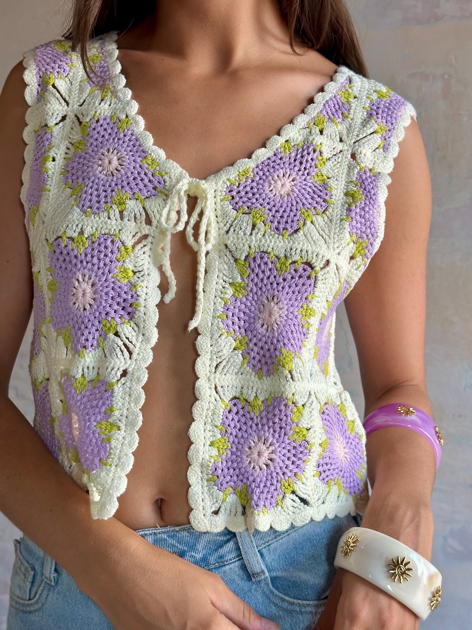 Chaleco crochet Isla