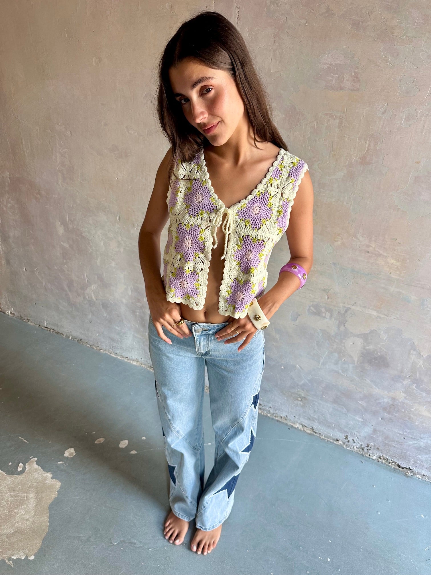 Chaleco crochet Isla