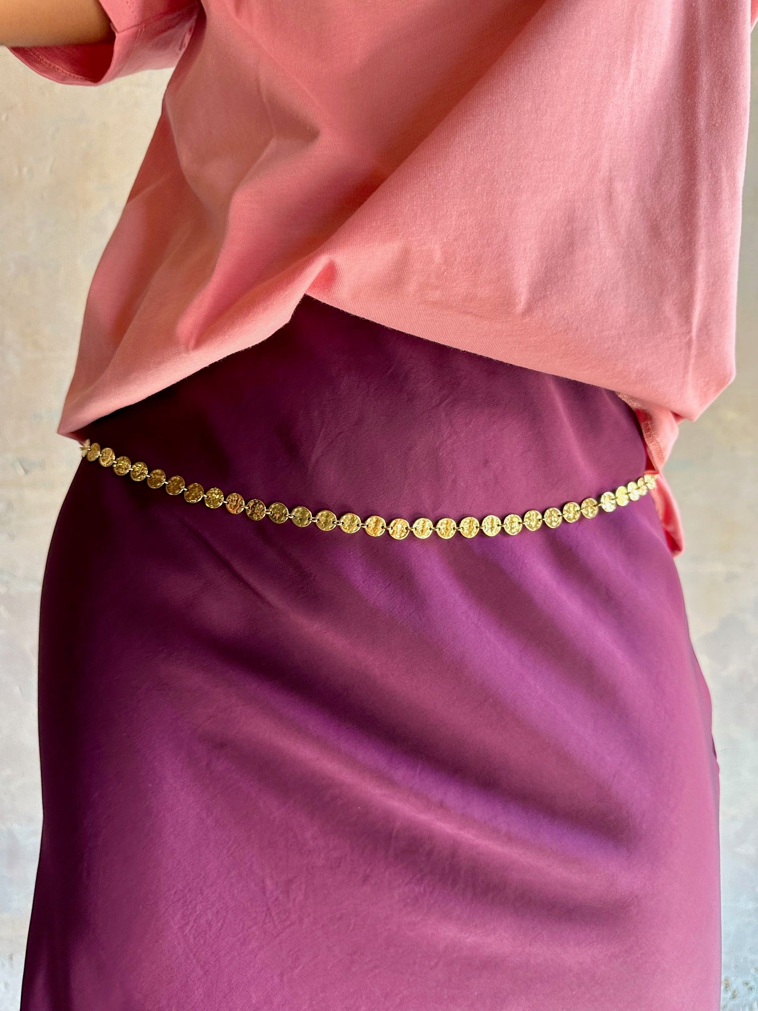 Collar cinturón monedas