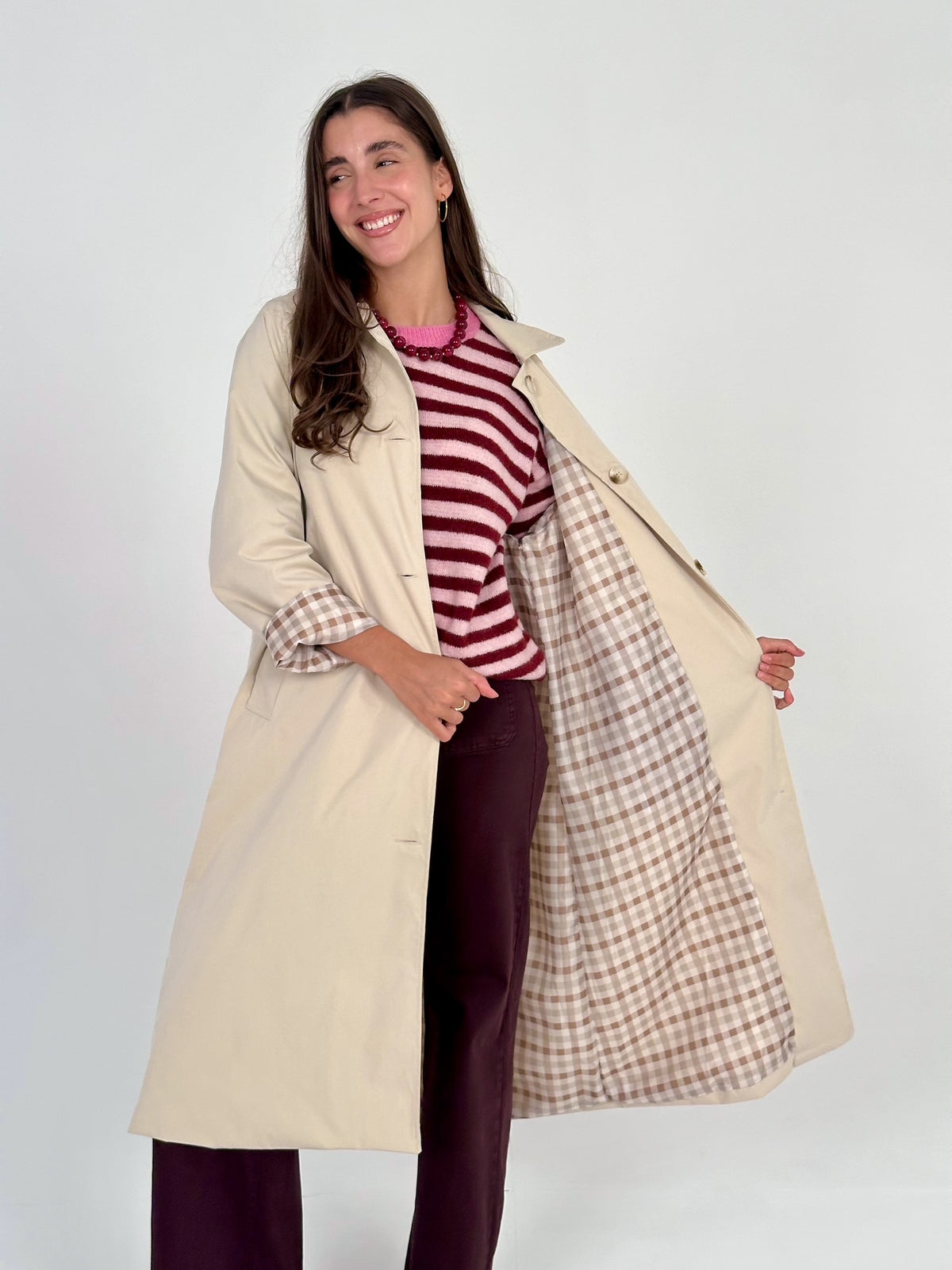 Gabardina Vichy