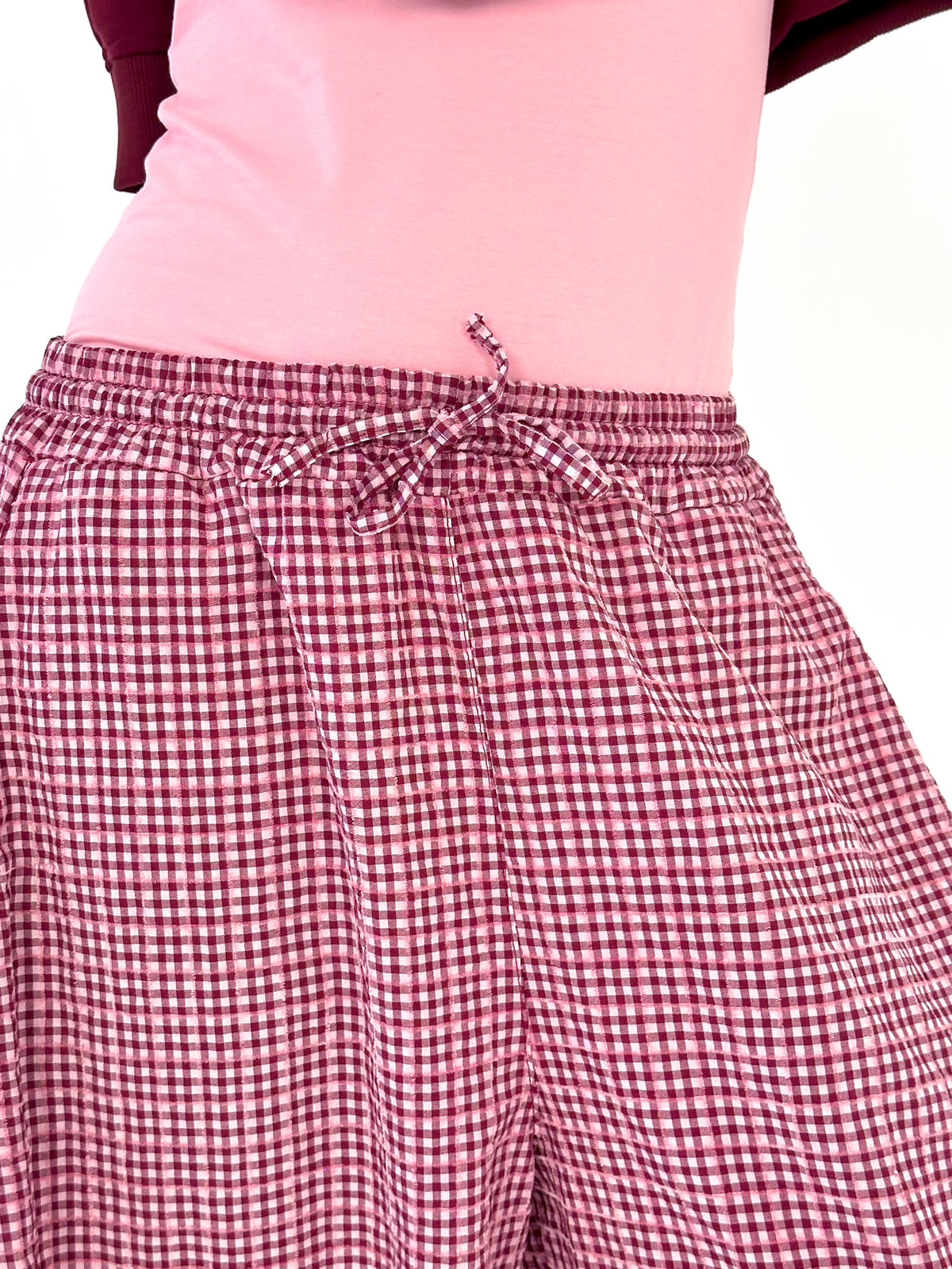 Pantalón bombacho vichy
