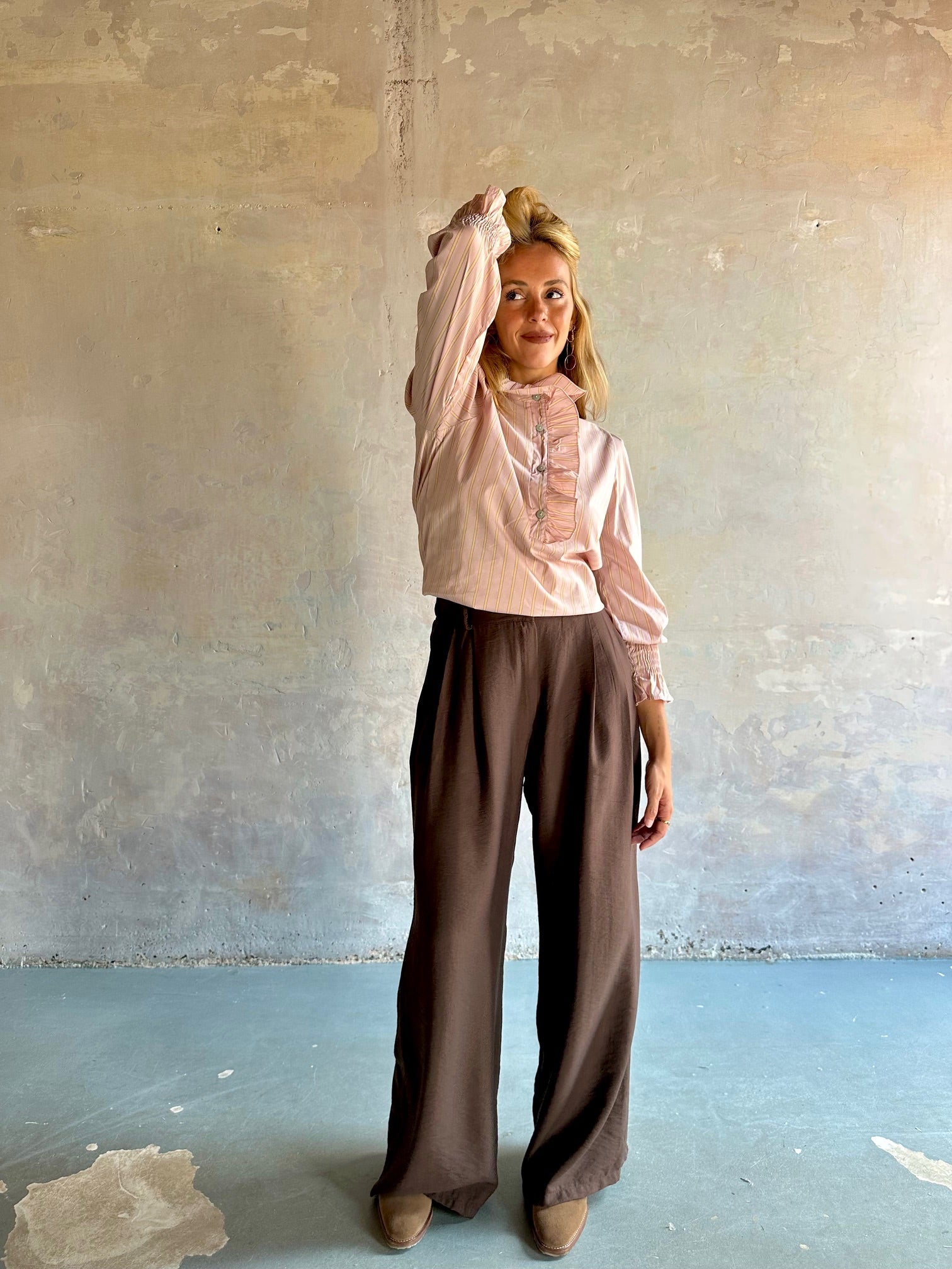 Pantalón ancho fluido