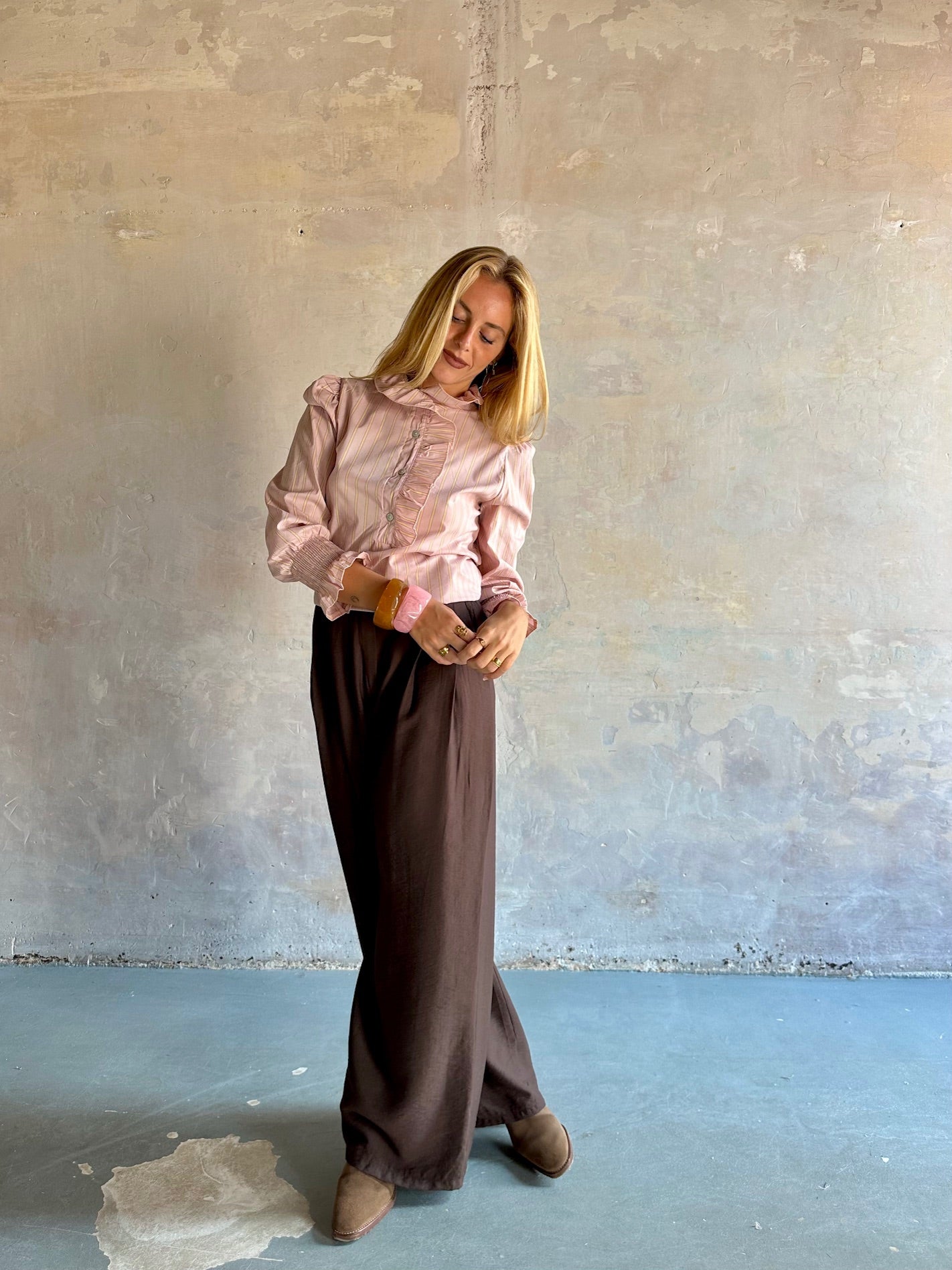 Pantalón ancho fluido