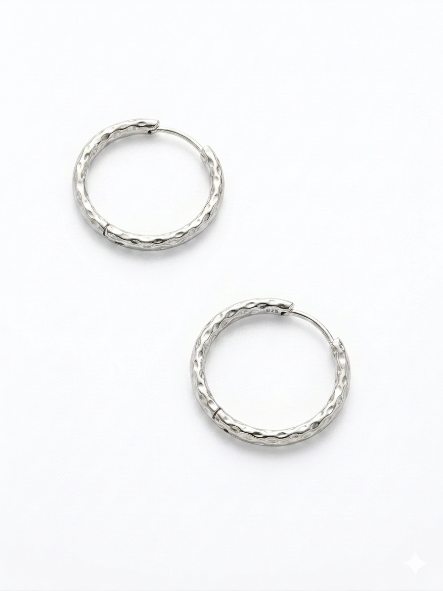Pendientes aros relieve