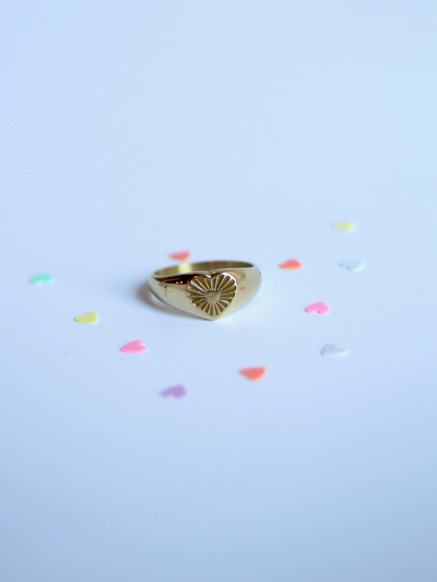 Anillo sello corazón