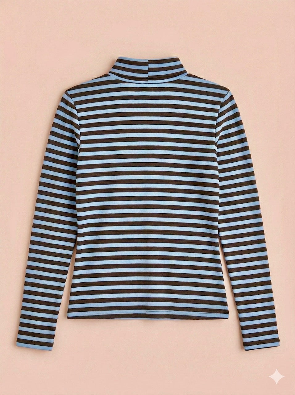 Camiseta rayas cuello alto