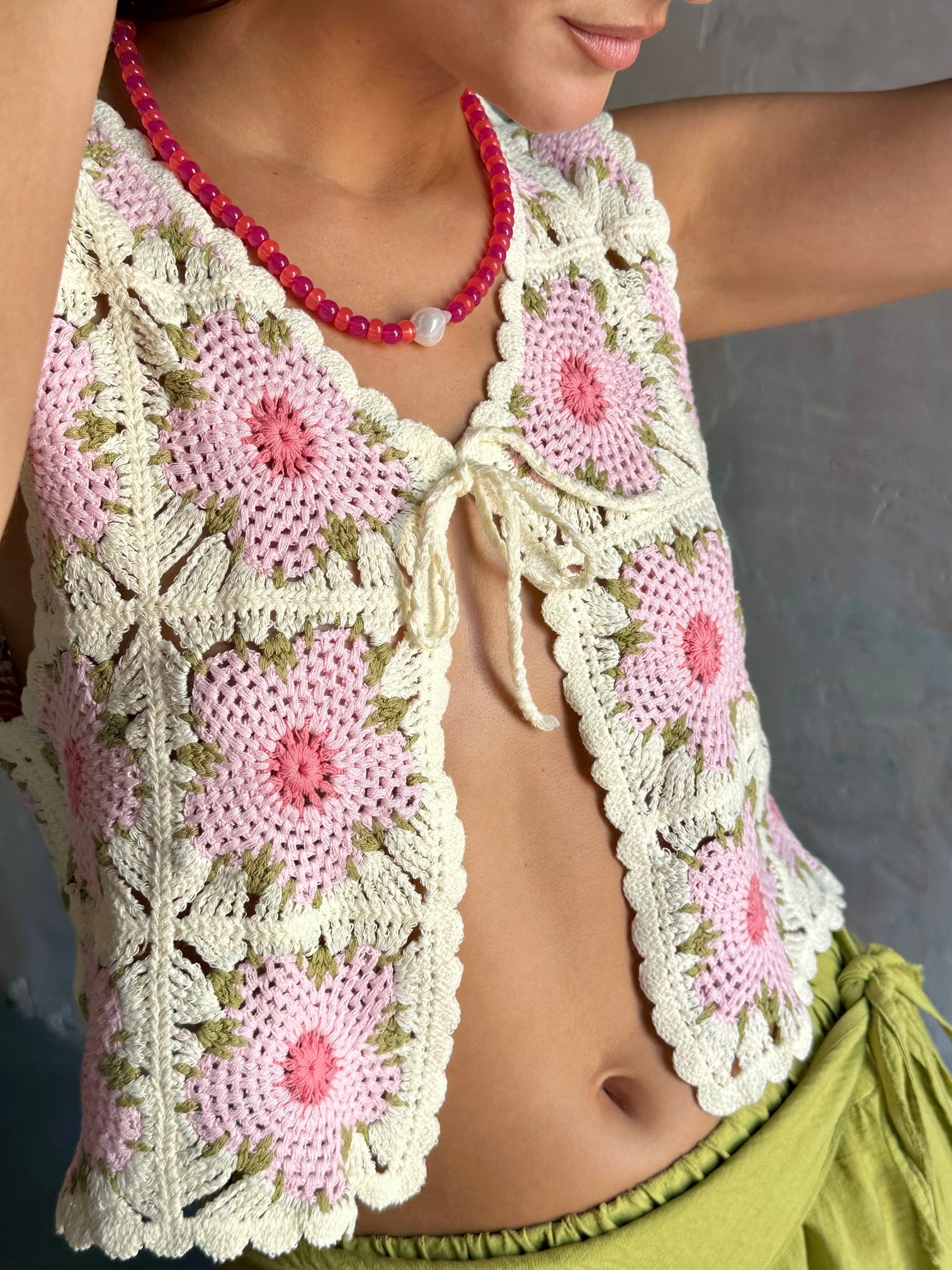 Chaleco crochet Isla