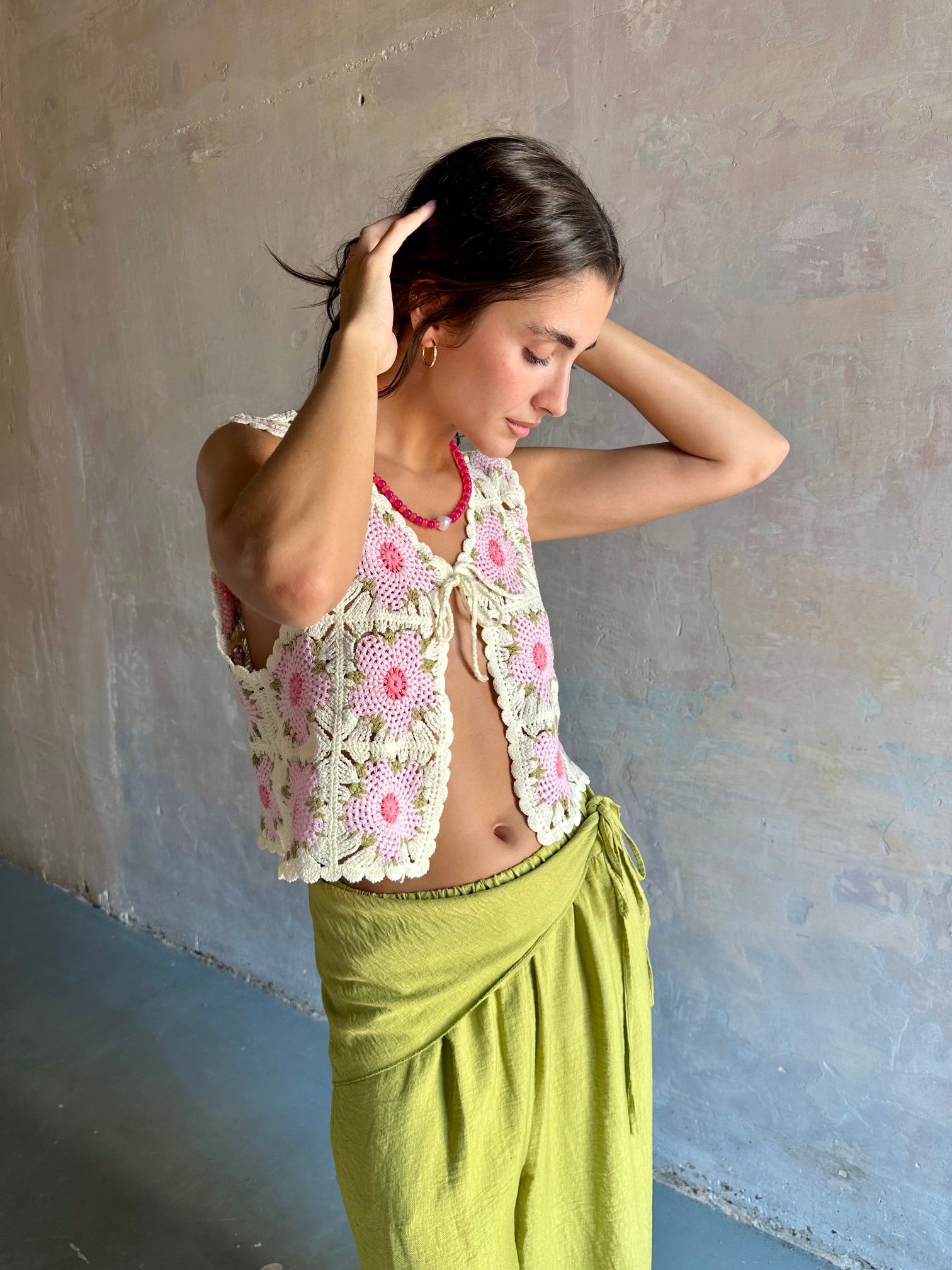 Chaleco crochet Isla