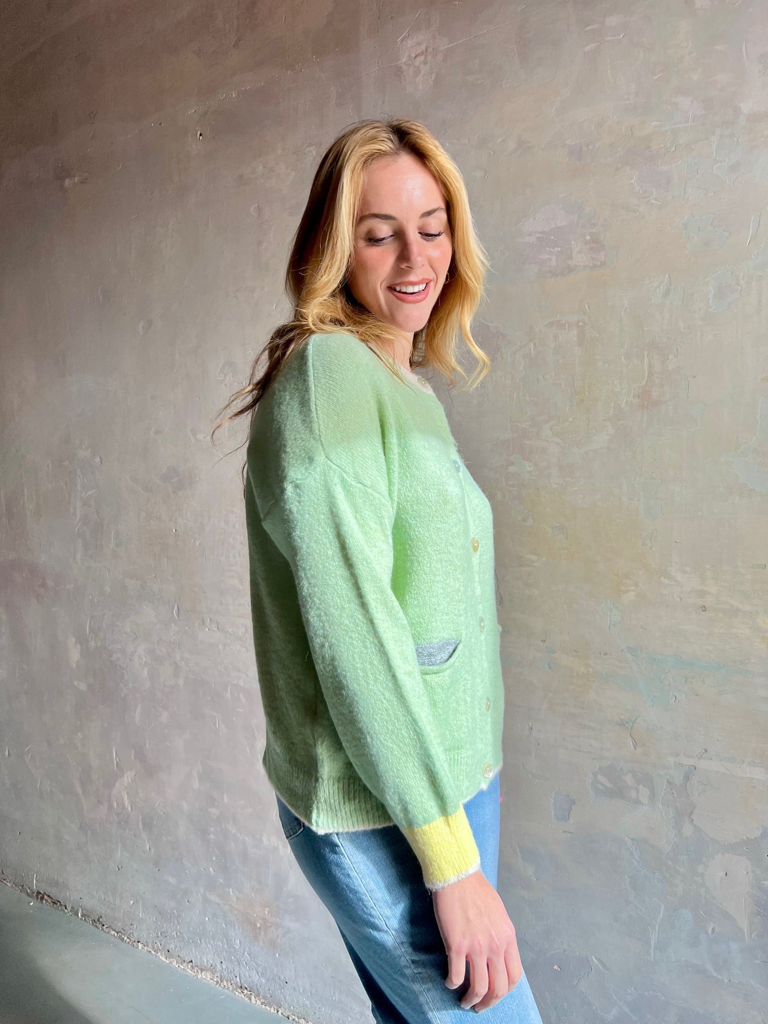 Chaqueta punto botones