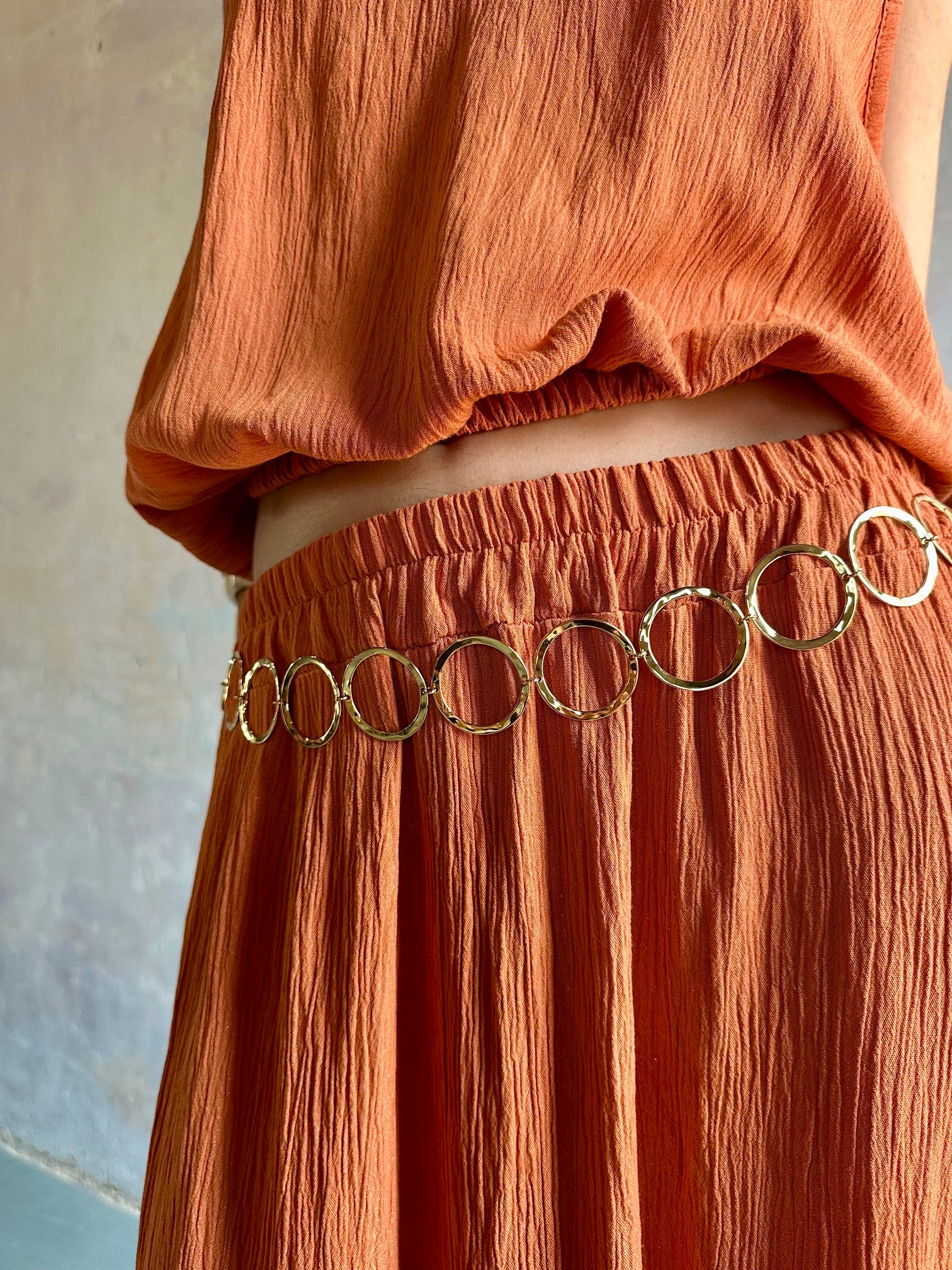 Collar cinturón círculos