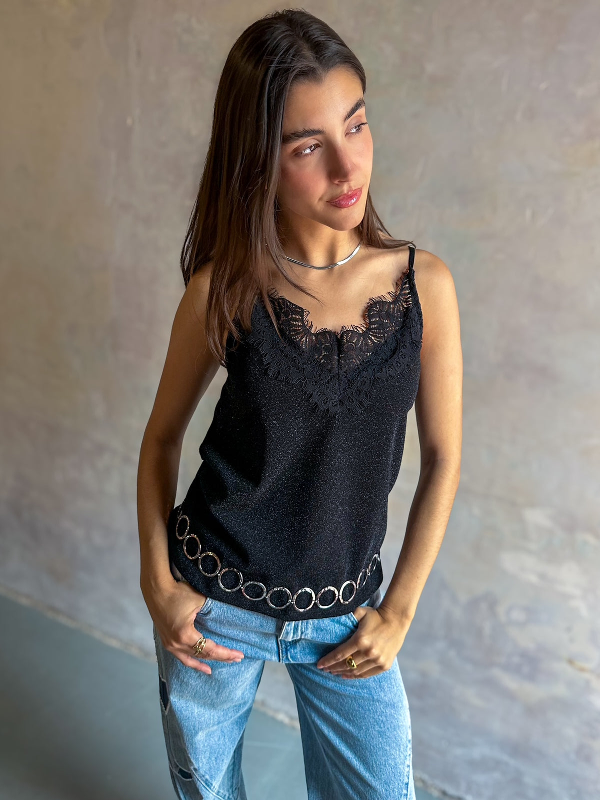 Collar-cinturón círculos