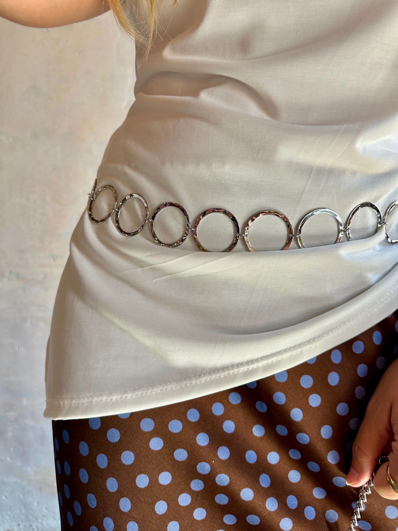 Collar cinturón círculos