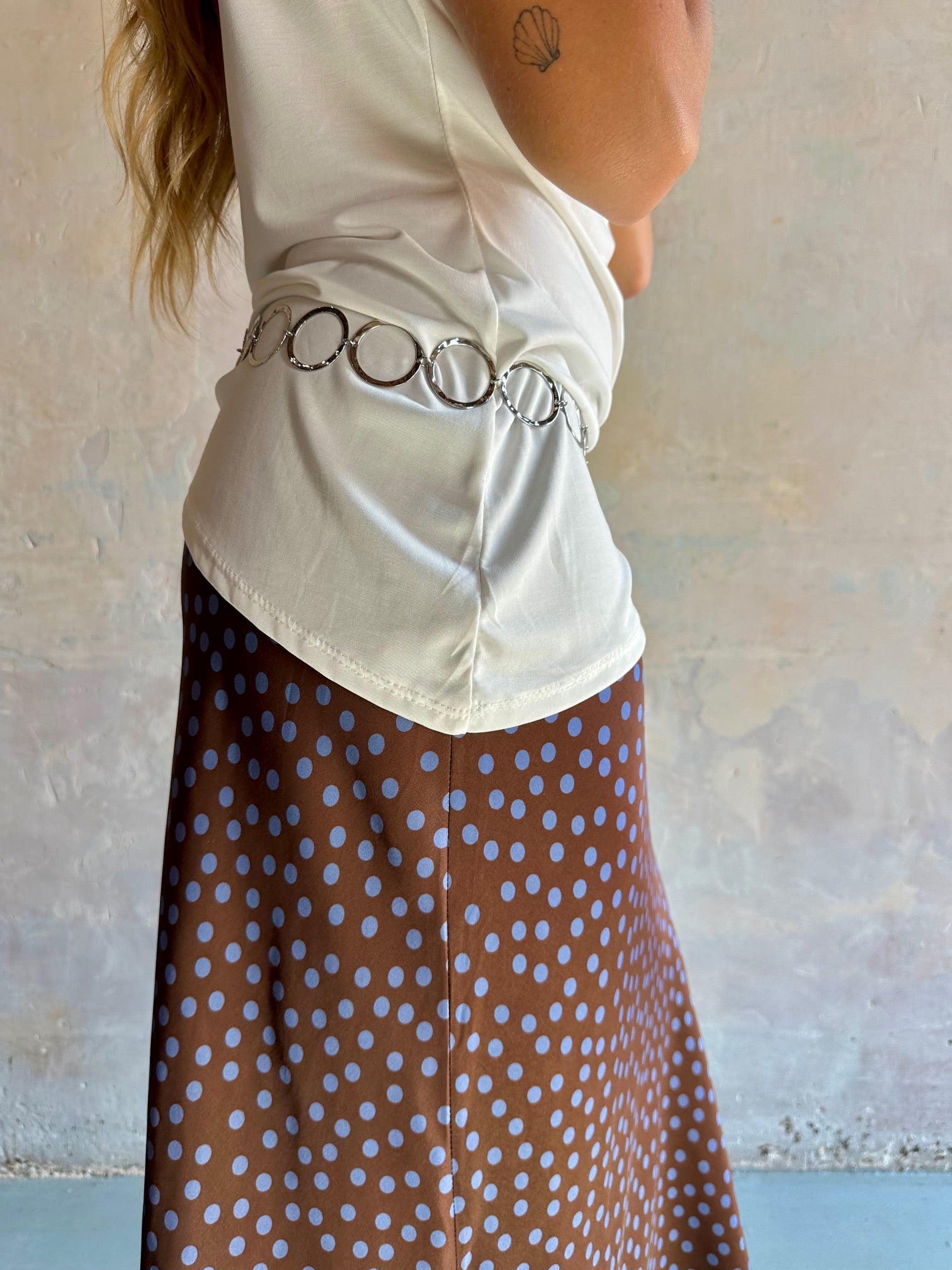 Collar cinturón círculos