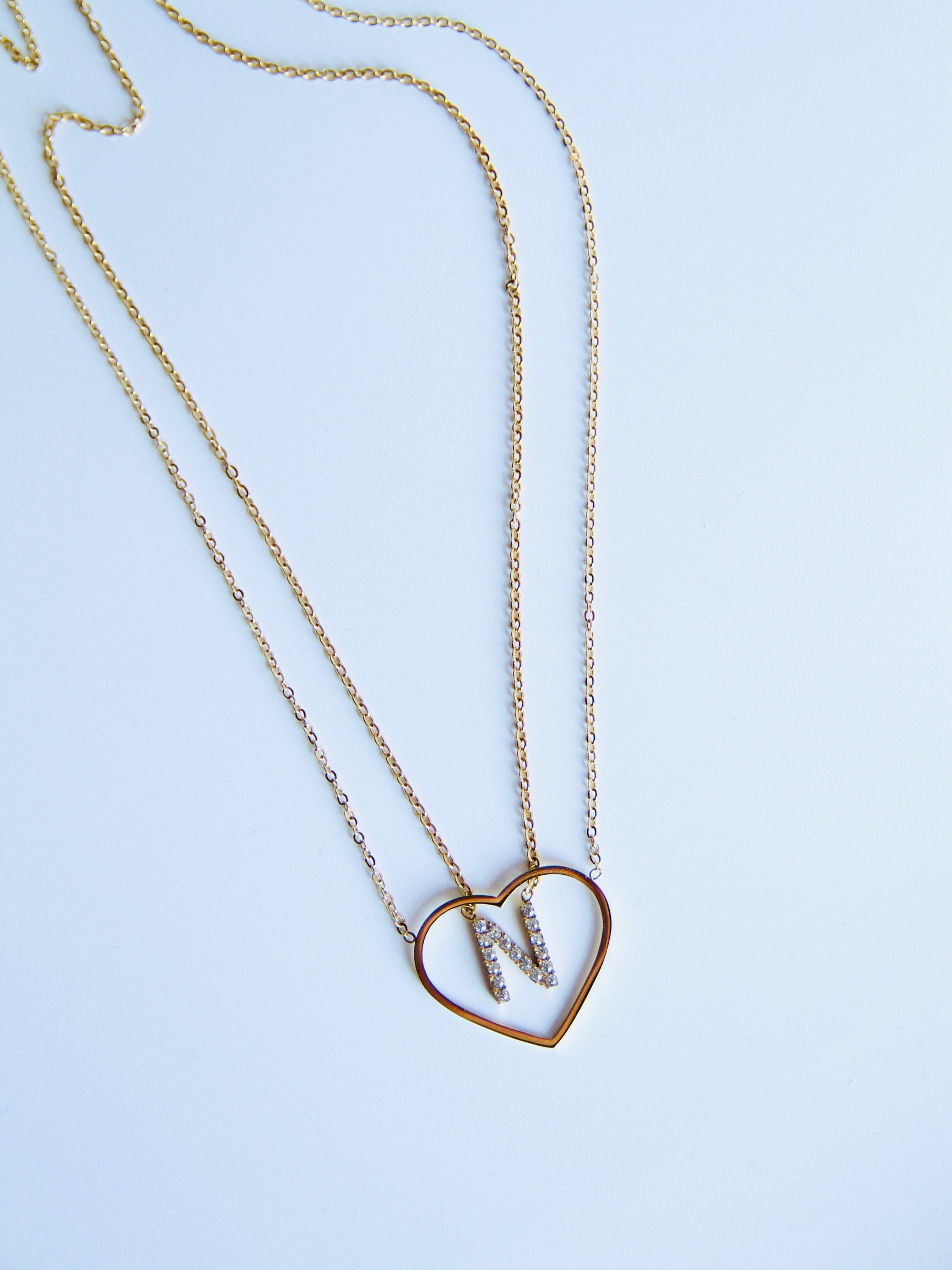 Collar corazón fino