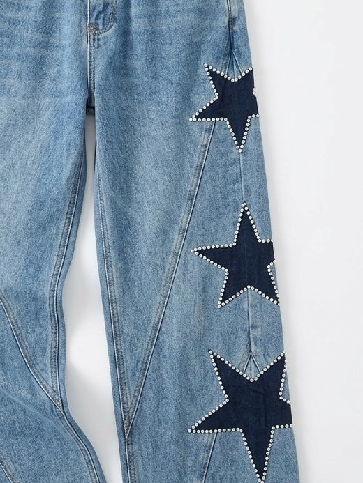 Jeans Wide Leg Stellar Blue