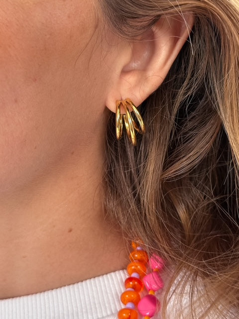 Pendientes triple aro