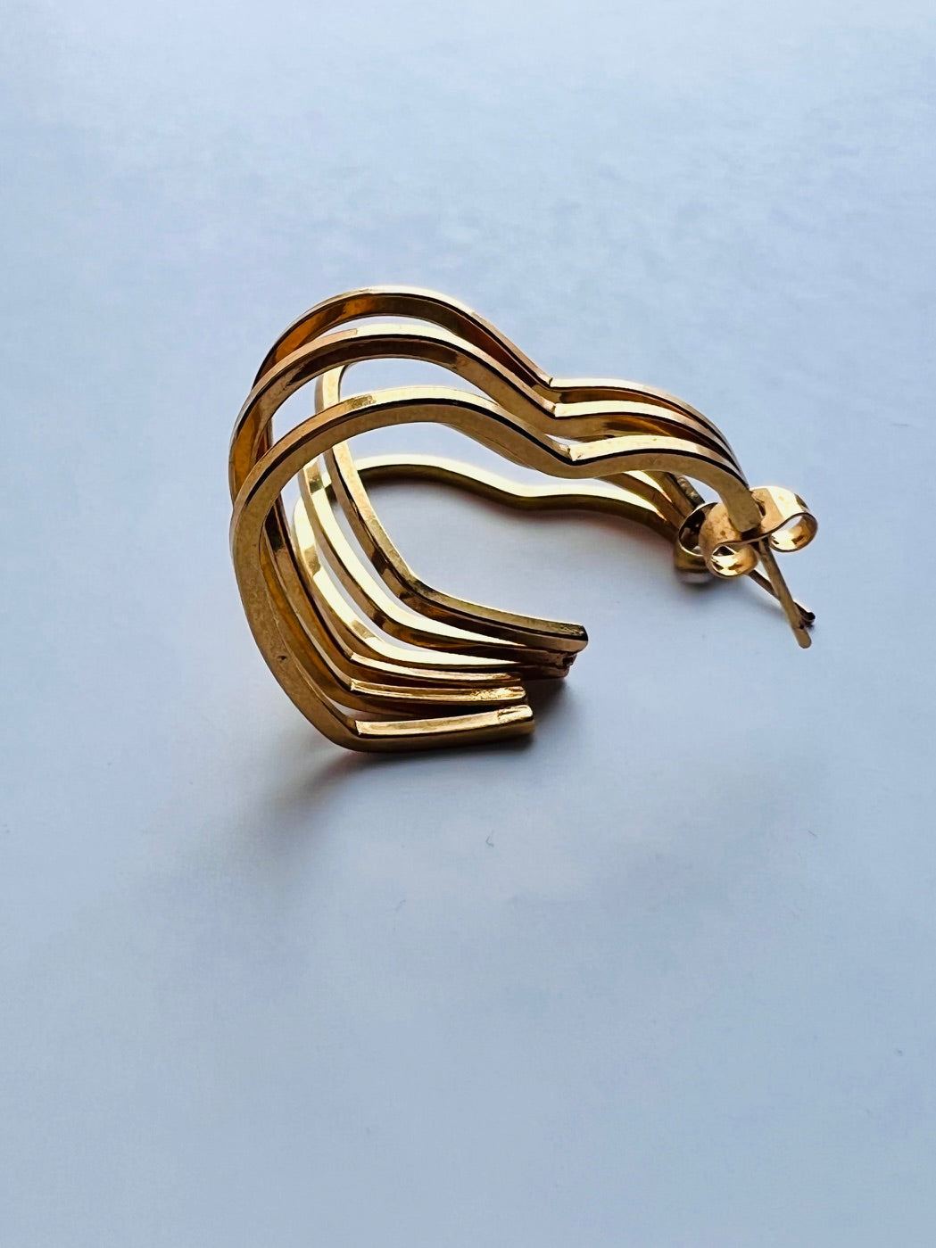 Pendientes triple corazón