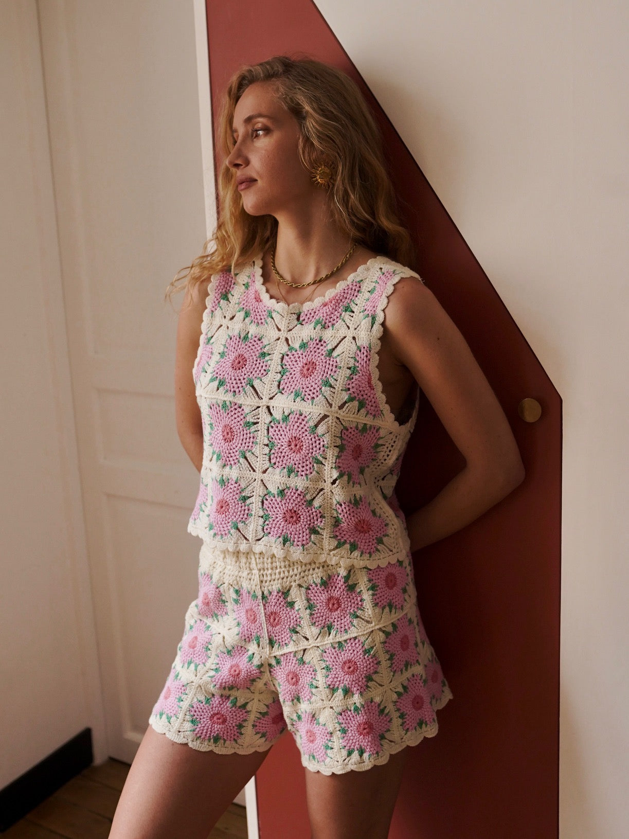 Short crochet flores