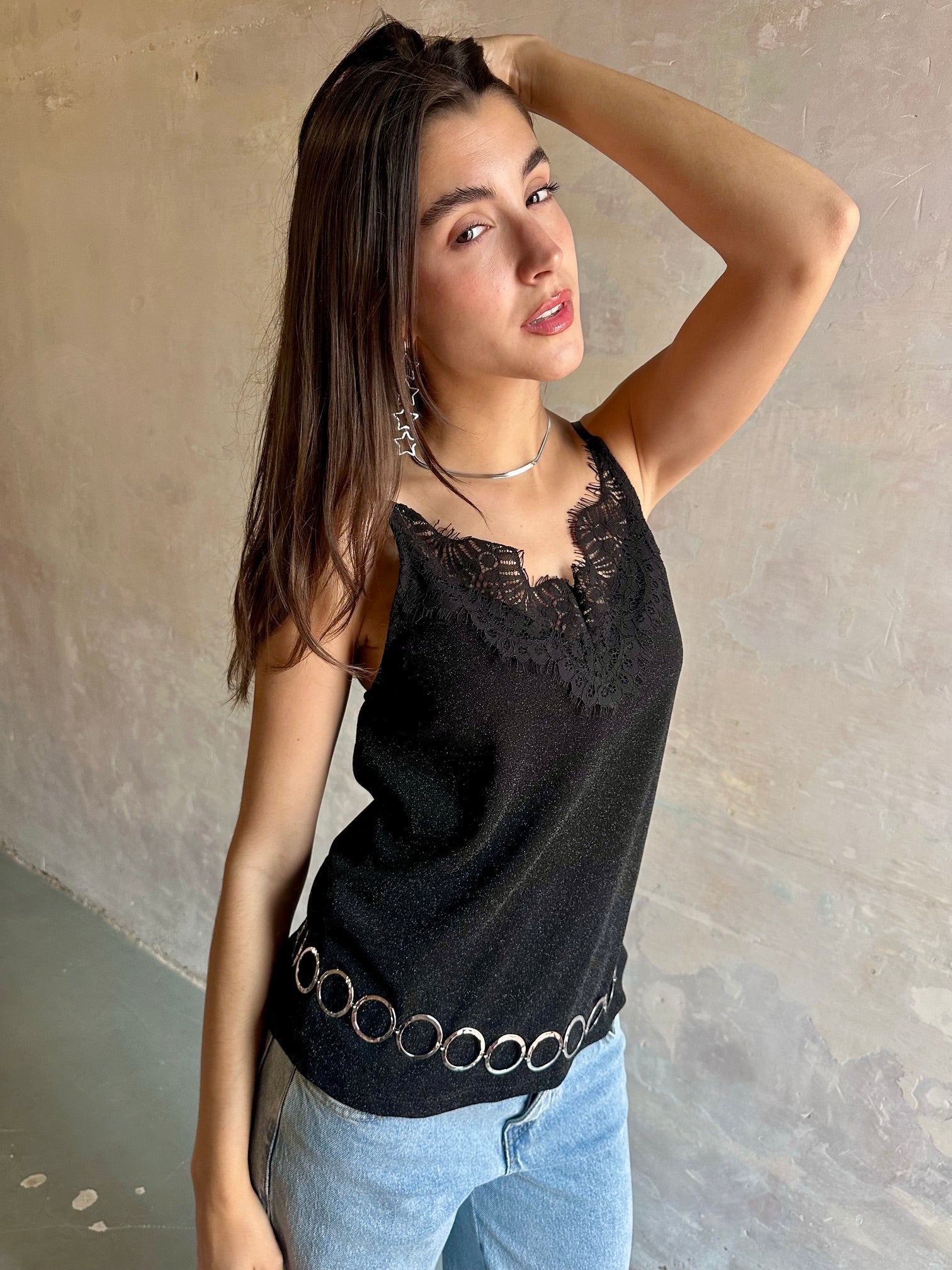 Top lencero encaje