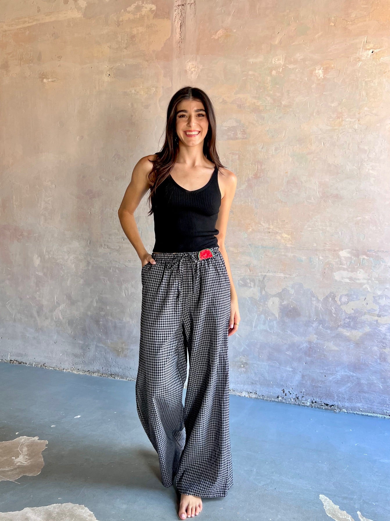 Top tirantes canalé