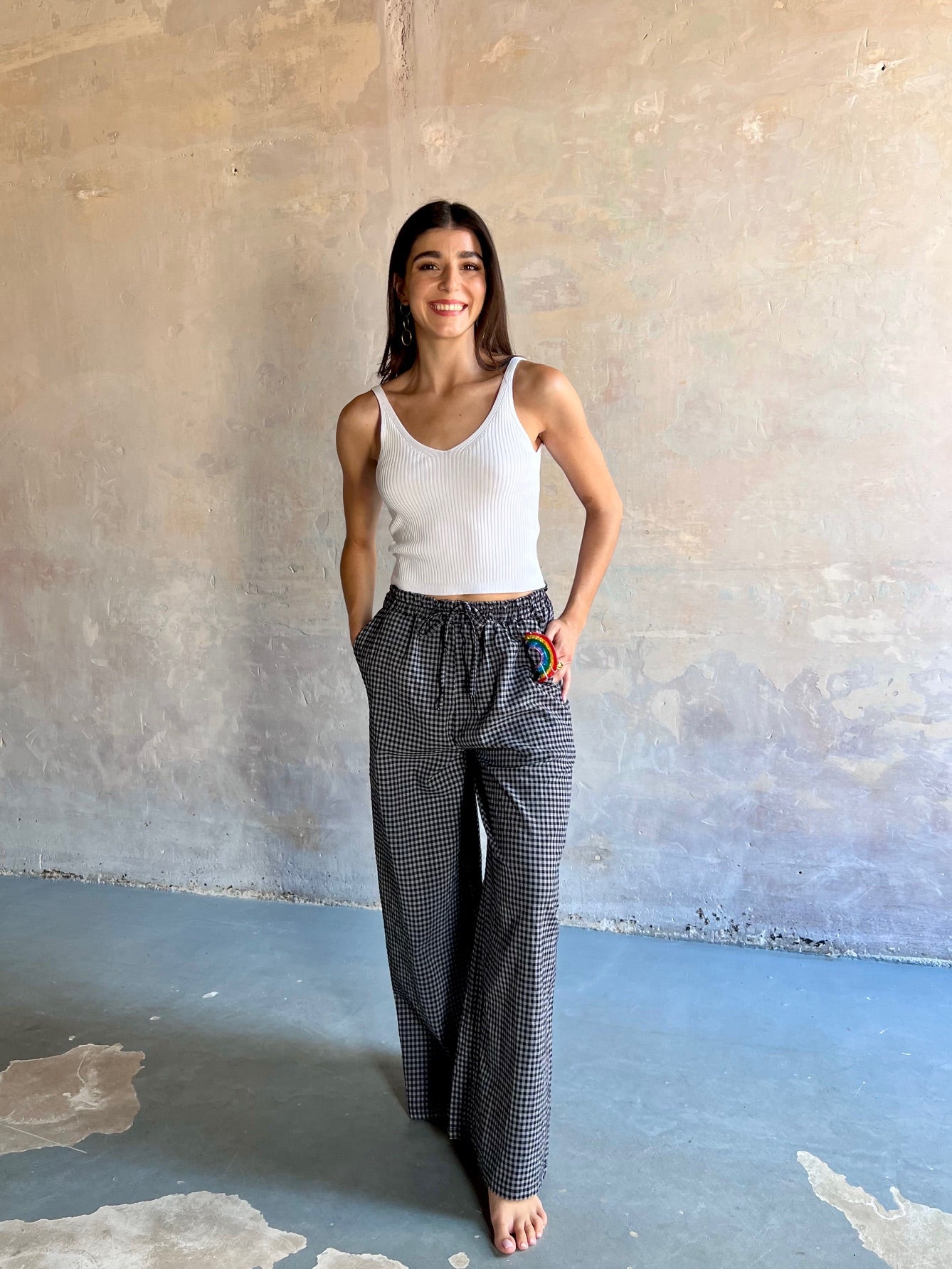 Top tirantes canalé