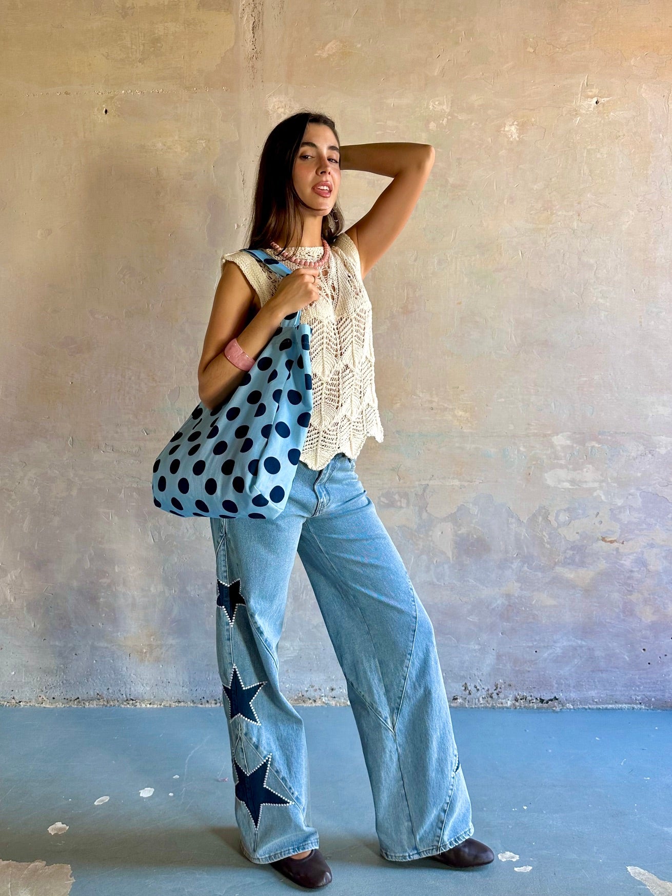 Tote bag Polka dots